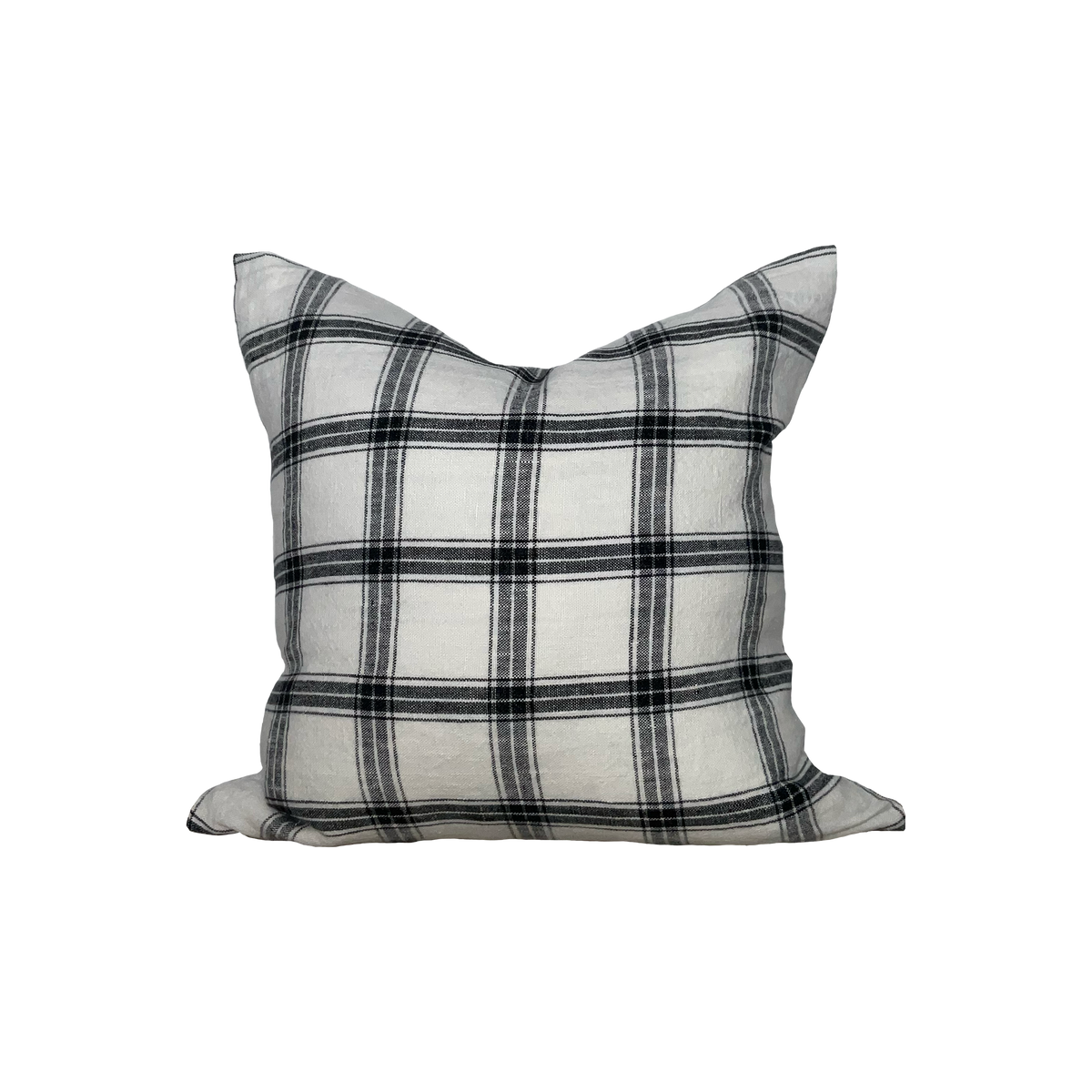 MORGAN IVORY Washed Linen Pillow Cover