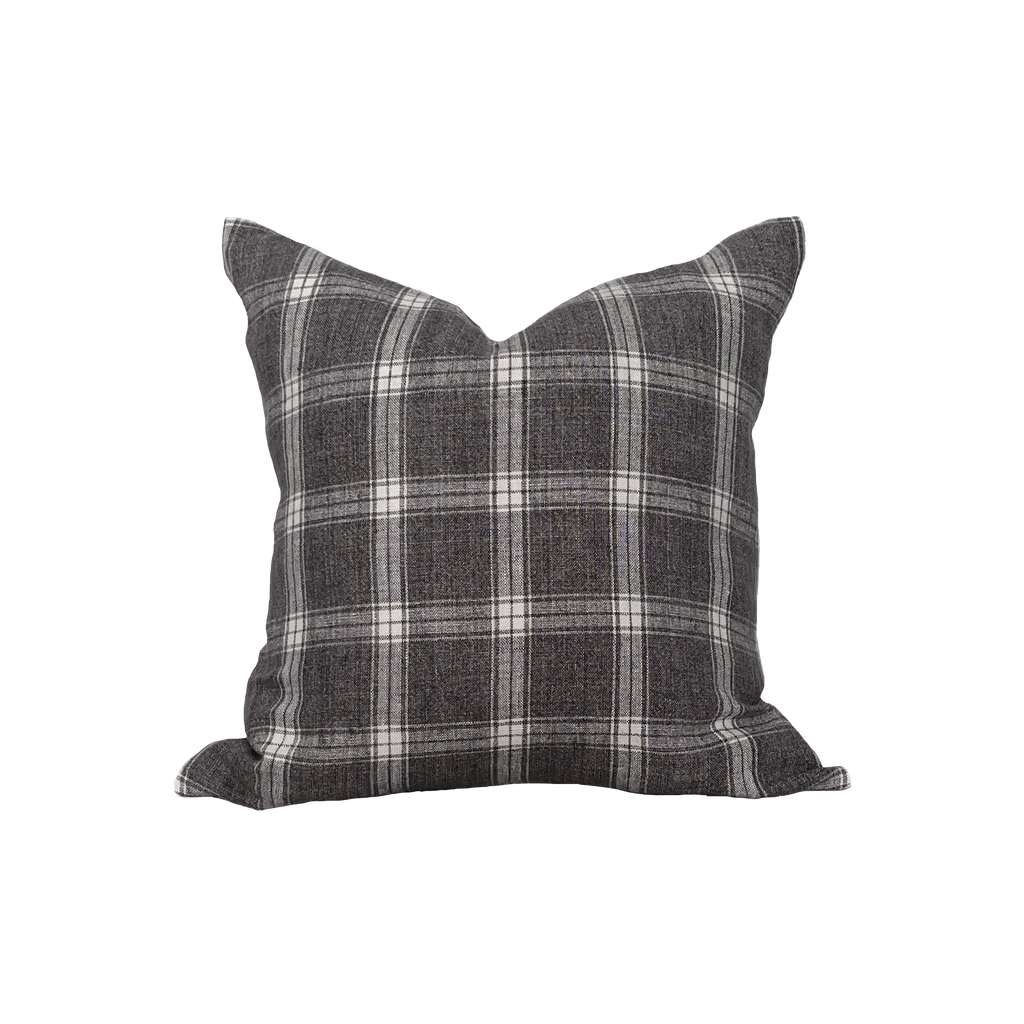 MORGAN GRAY Washed Linen Pillow Cover