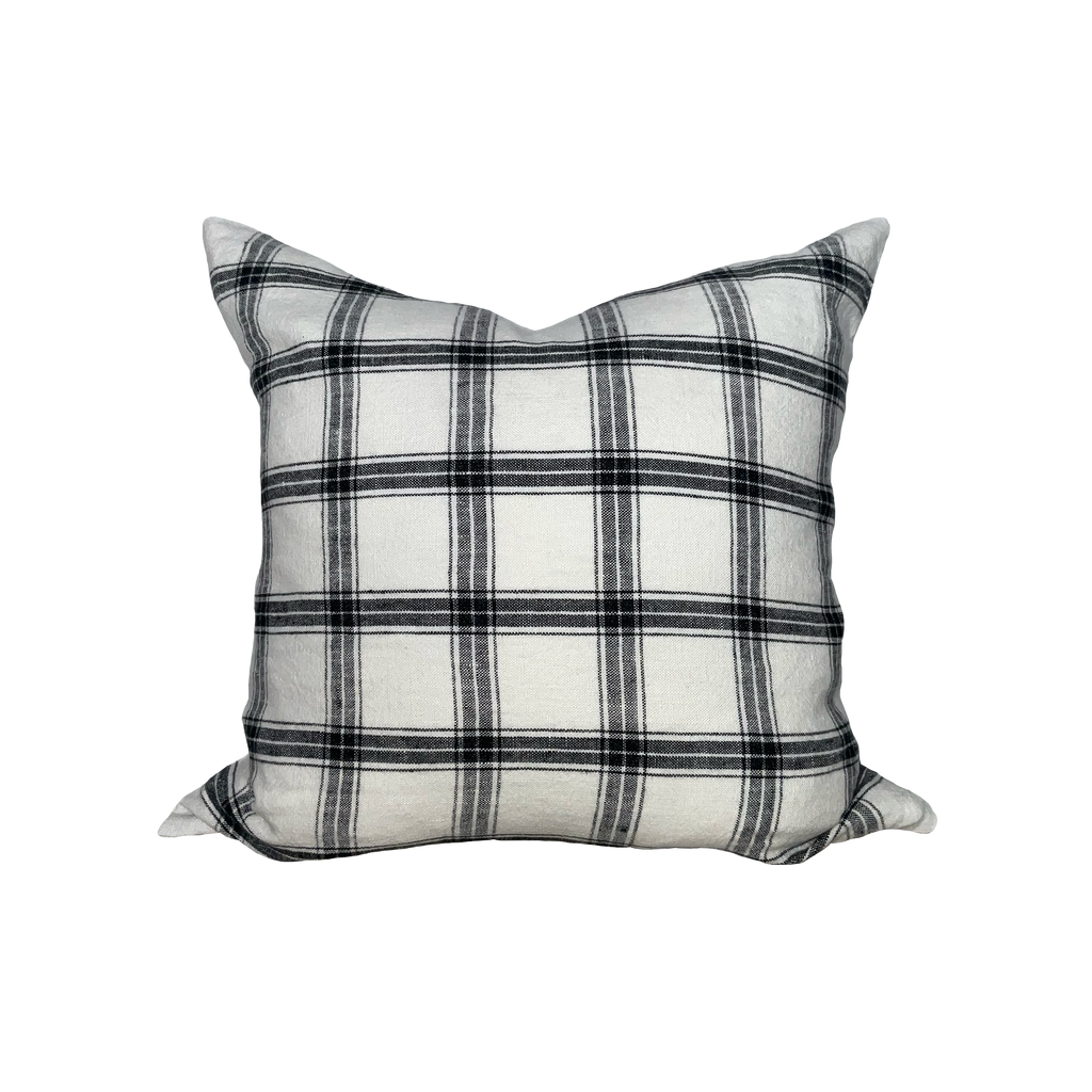 MORGAN IVORY Washed Linen Pillow Cover