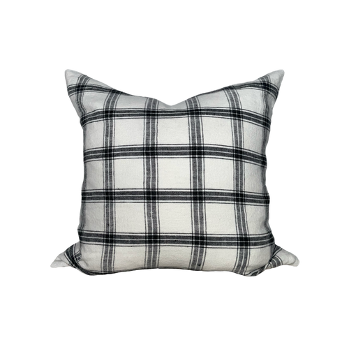 MORGAN IVORY Washed Linen Pillow Cover