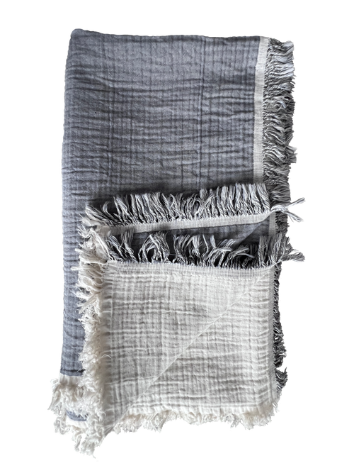 ANDREA DENIM Cotton Muslin Throw
