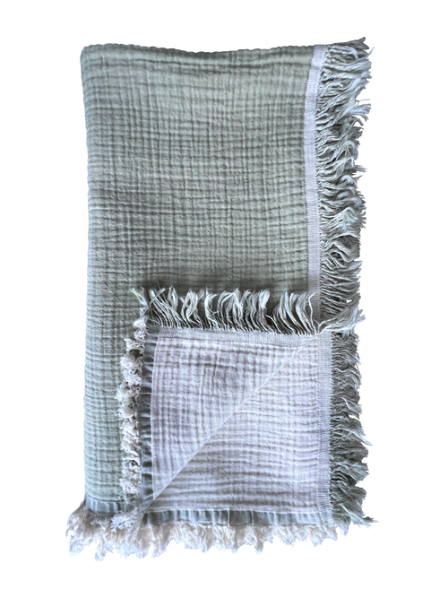 ANDREA SAGE Cotton Muslin Throw