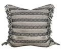AZA Fodera per cuscino decorativo con frange