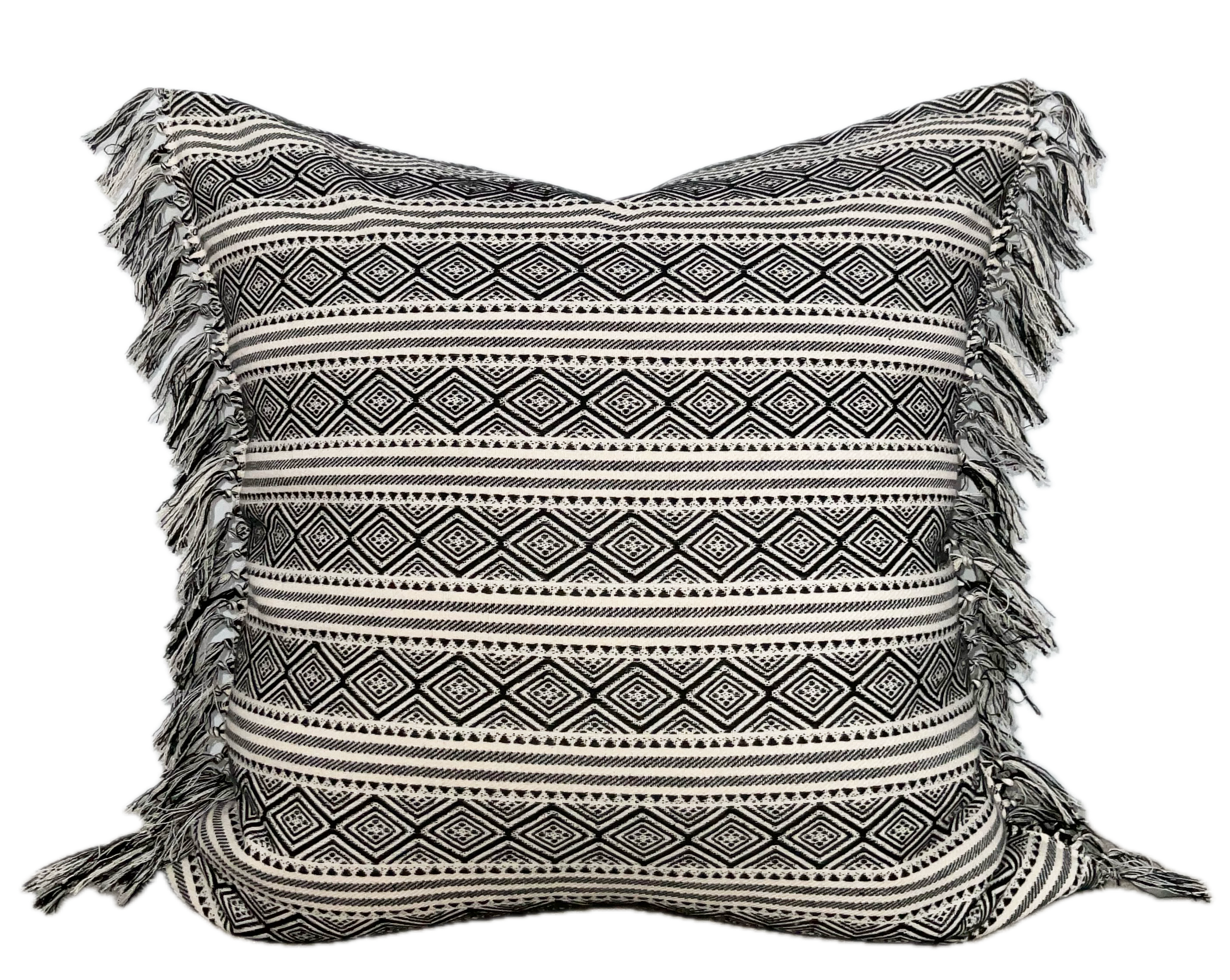 AZA Fringed Pillow Cover