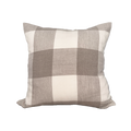 LUCIE plaid linen pillow cover