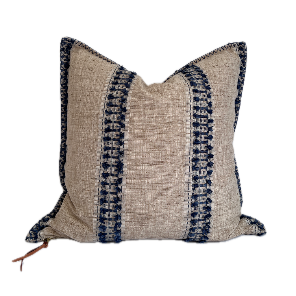 VOLTERRA - INDIGO Fodera per cuscino decorativo