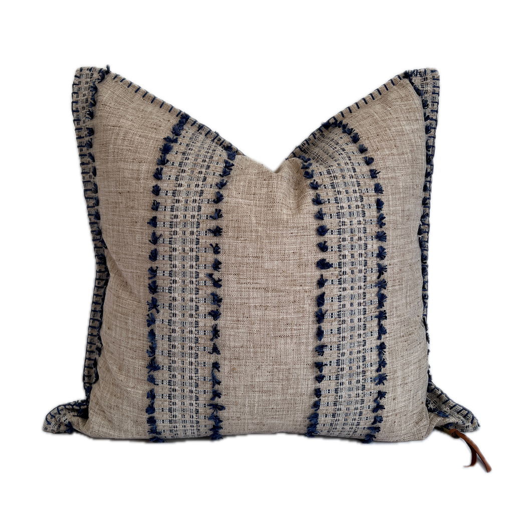 VOLTERRA - INDIGO Fodera per cuscino decorativo