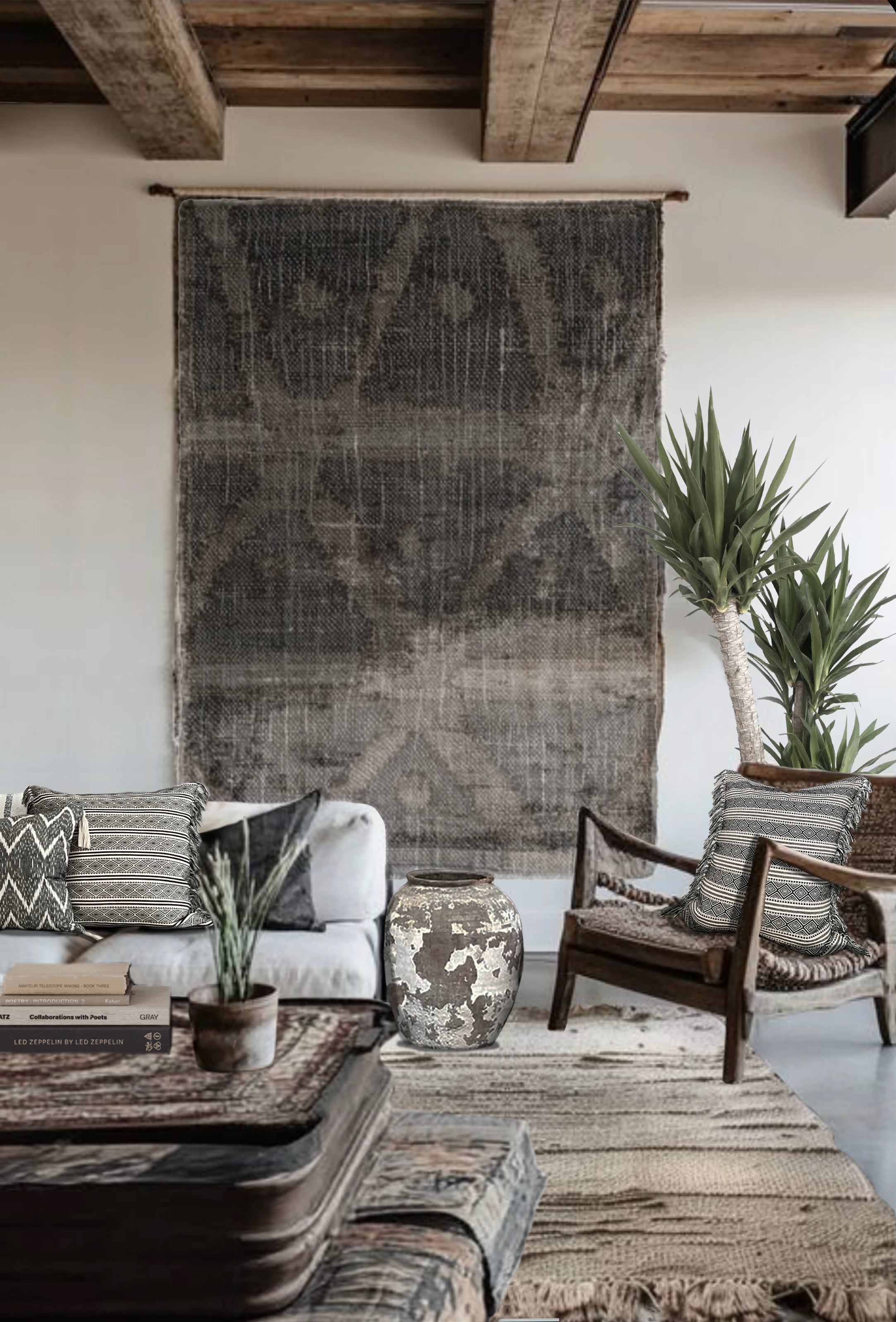 AZA Fringed Pillow Cover