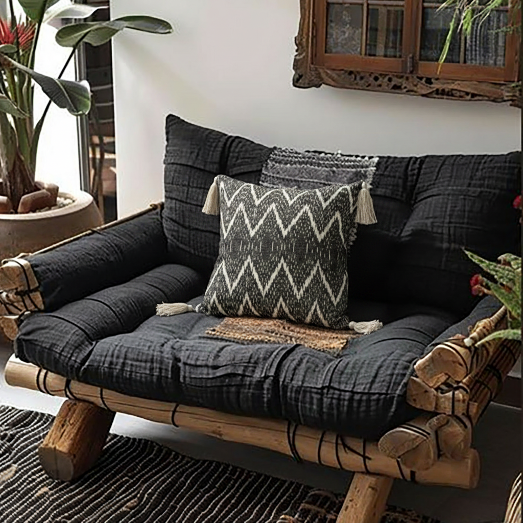 Ikat Tassel Pillow Lifestyle
