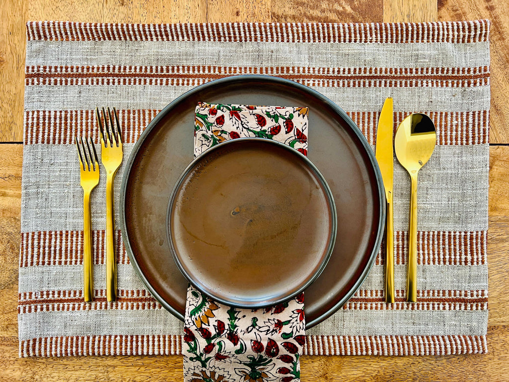 SURI TERRACOTTA Set di 2 tovagliette all'americana