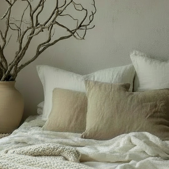 ANVERSA Washed Linen Pillow Cover