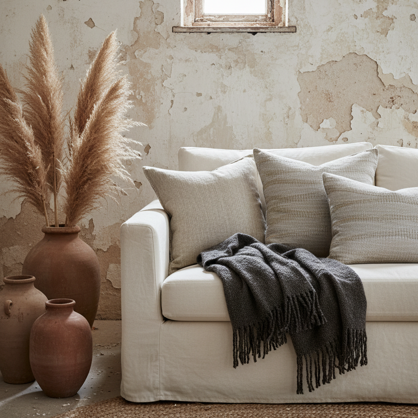 ANVERSA Washed Linen Pillow Cover