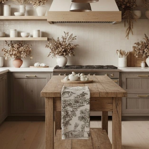 TINA TAUPE Cotton Kitchen Towel
